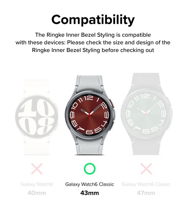 Galaxy Watch 6 Classic 43mm | Inner Bezel Styling For Discount