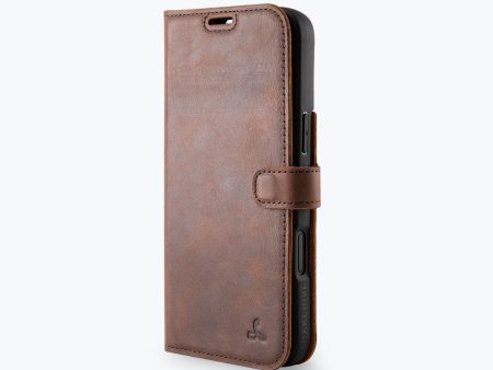 Apple iPhone 16 Plus - Vintage Leather Wallet Online now