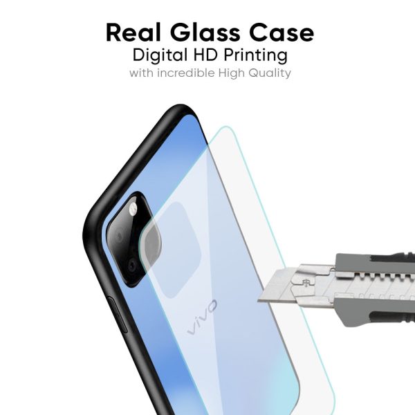 Vibrant Blue Texture Glass Case for Vivo X200 Pro 5G For Sale