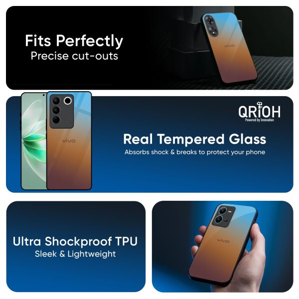 Rich Brown Glass Case for Vivo T3 Pro 5G For Sale