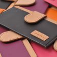 Card Holder | Genuine Leather - Orange Online now