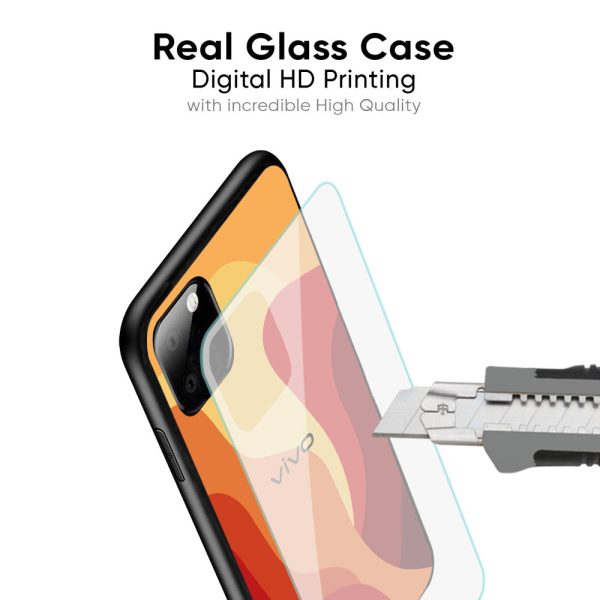 Magma Color Pattern Glass Case for Vivo T3 Pro 5G Supply