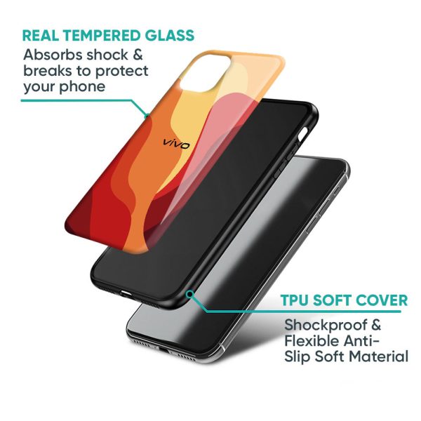 Magma Color Pattern Glass Case for Vivo T3 Pro 5G Supply