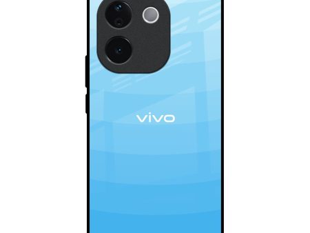 Wavy Blue Pattern Glass Case for Vivo T3 Pro 5G Online Hot Sale