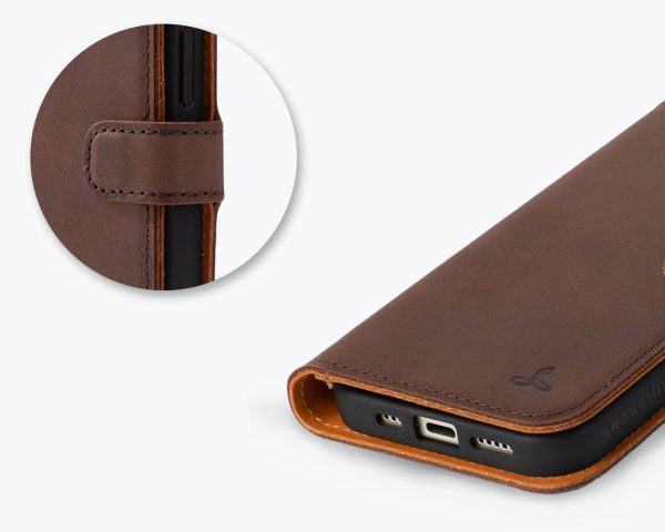 Apple iPhone 16 - Vintage Leather Wallet For Discount