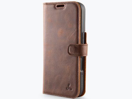 Apple iPhone 16 - Vintage Leather Wallet For Discount