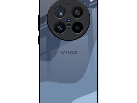 Navy Blue Ombre Glass Case for Vivo X200 Pro 5G Sale