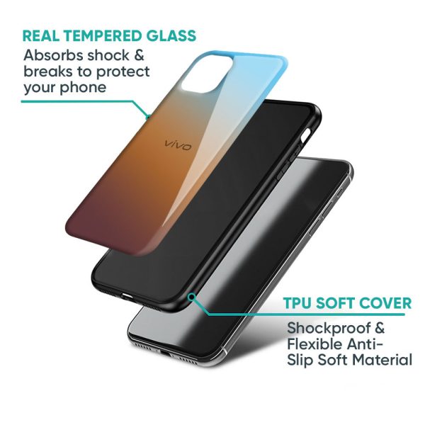 Rich Brown Glass Case for Vivo T3 Pro 5G For Sale