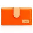 Card Holder | Genuine Leather - Orange Online now