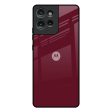 Classic Burgundy Glass Case for Motorola Edge 50 5G Hot on Sale