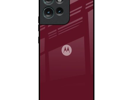 Classic Burgundy Glass Case for Motorola Edge 50 5G Hot on Sale